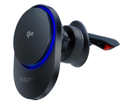 Uchwyt do smartfonów 3mk Hardy AeroCharger 15W MPP Qi2 Black